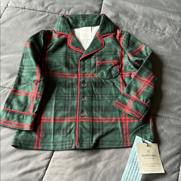 Hearth & Hand Green and Red Plaid Pajama Set - Picture 5 of 6